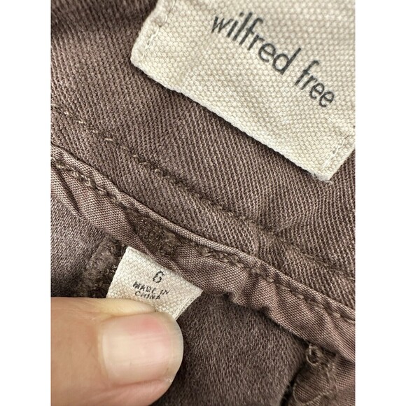 Aritzia Wilfred Free Cargo Wide Leg Pull On Pants Woman’s6 Heathered - Picture 6 of 15